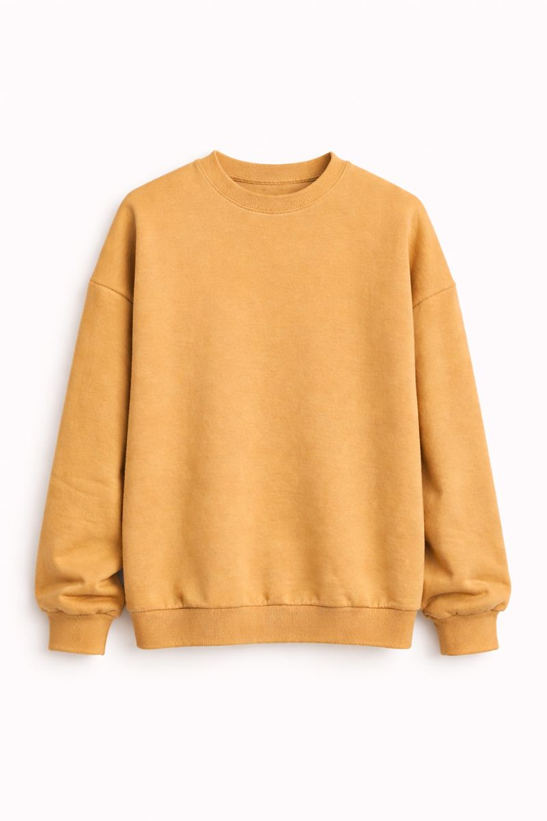 Retro Oversized Beige Sweatshirt