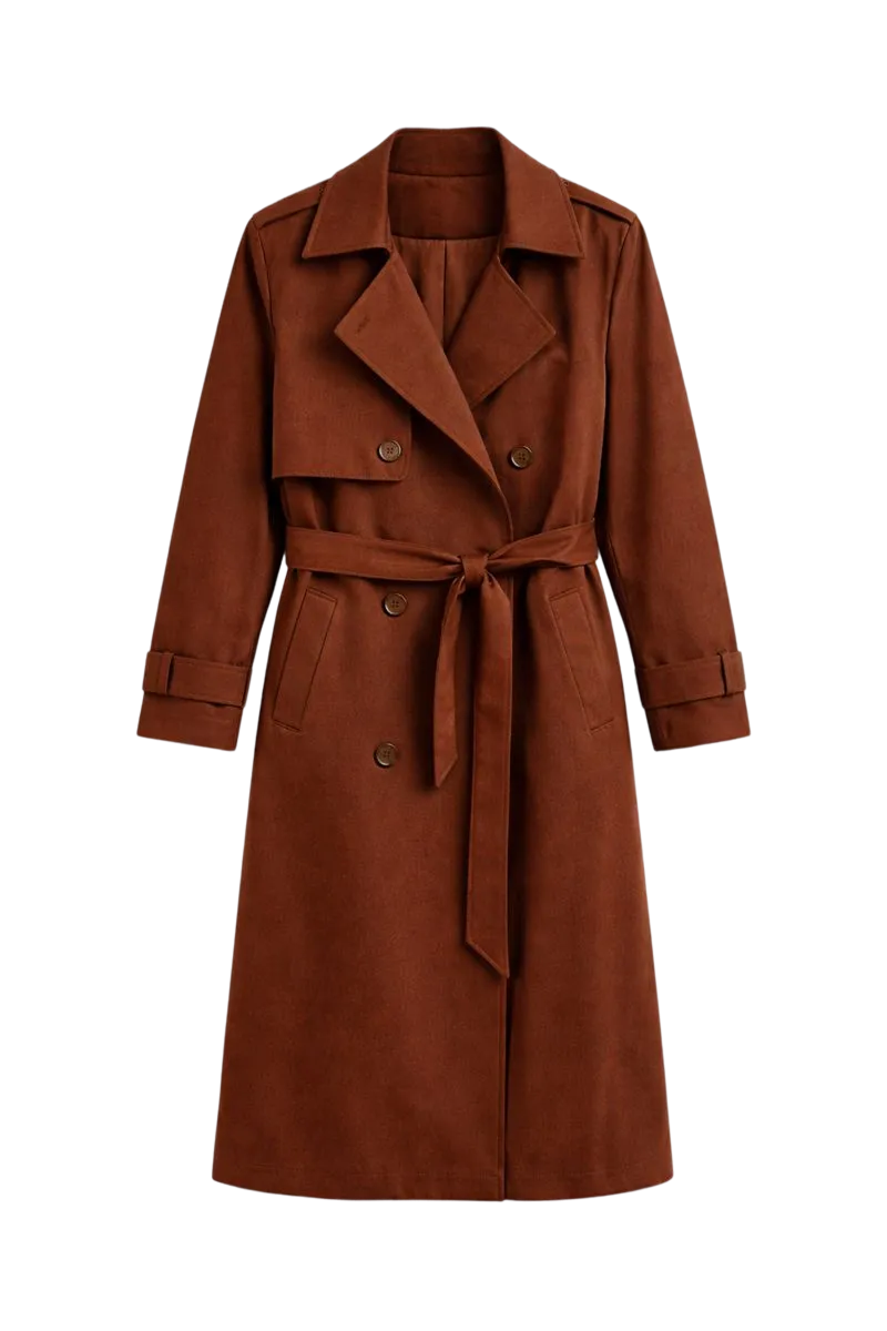 Oversized Brown Trench Coat