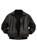Aviator Bomber Leather Jacket