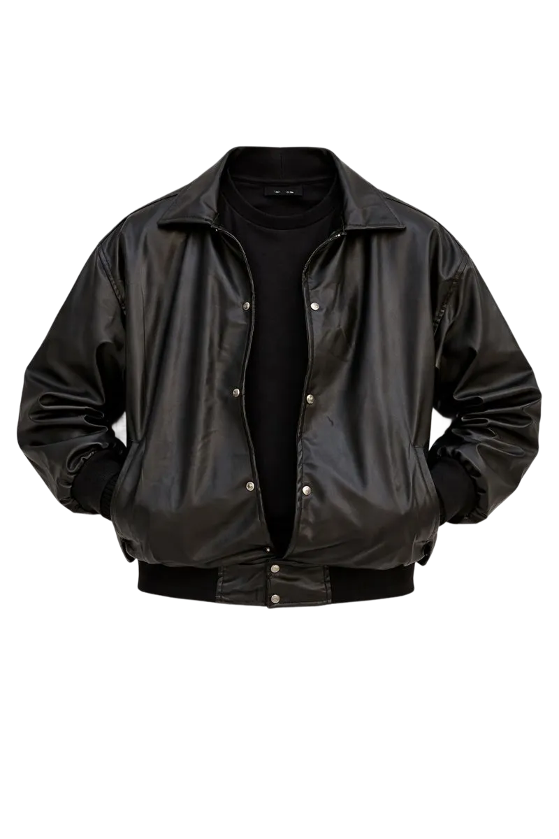 Aviator Bomber Leather Jacket